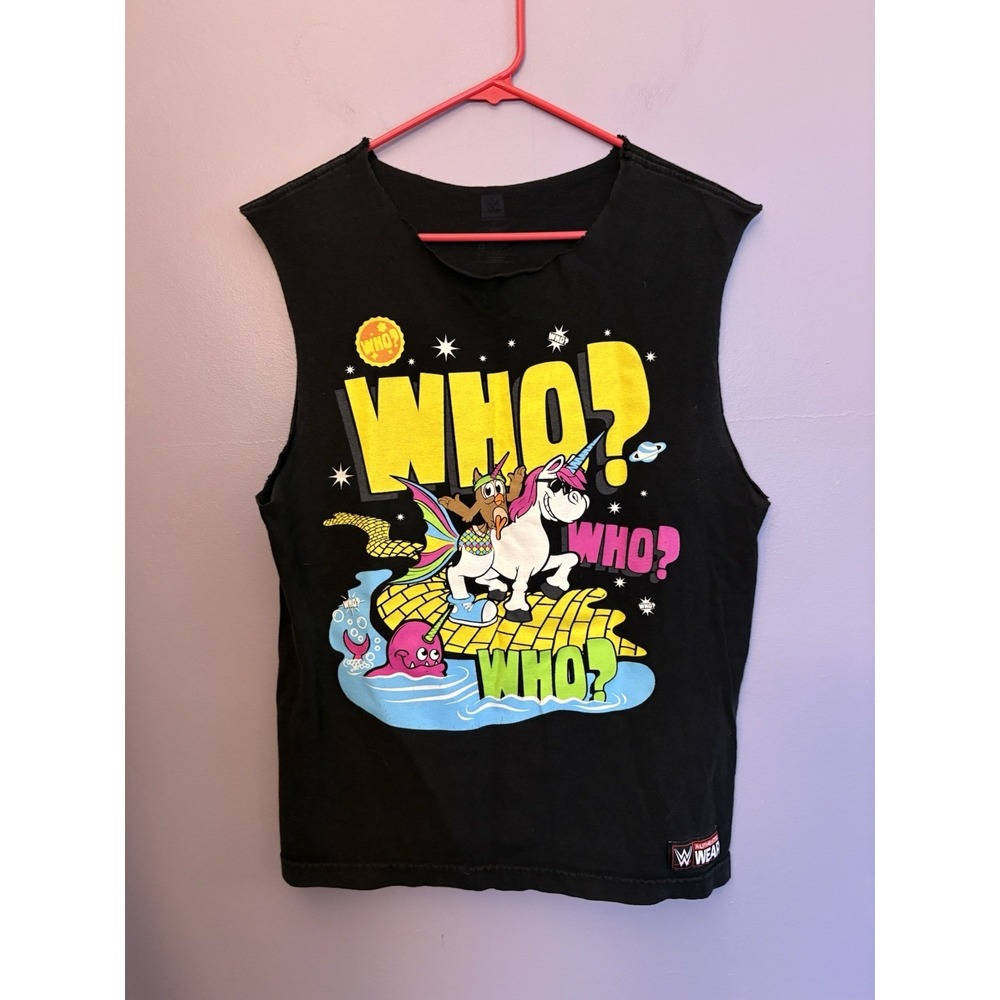 WWE New Day black tank top with cut off sleeves‎ Medium  Wrestling Tshirt